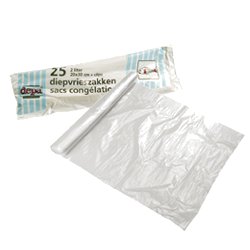 Diepvrieszakken 2l x30cm Per 25 Heyligen