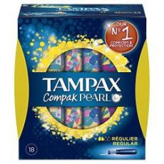7923BTAMPAX18PR Tampon compak pearl regular per 18