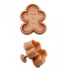 Uitsteekvorm met reliëf Gingerbread 7cm