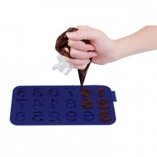 Cijfers silicone 3cm voor chocolade, rolfondant